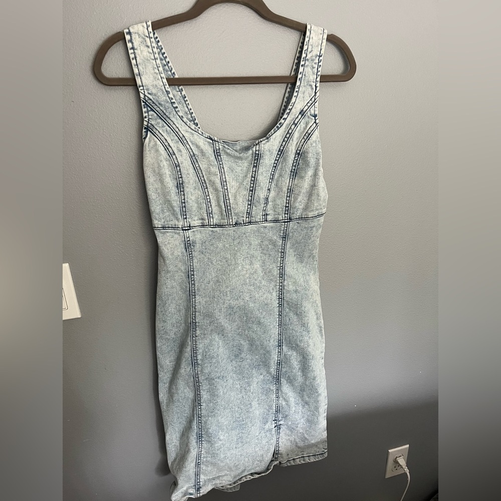 DENIM TANK DRESS